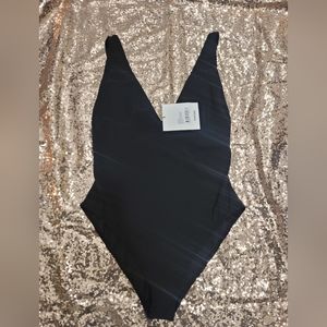 Toteme Deep V-neck One Piece Swimsuit sz Small